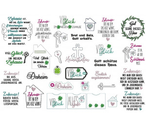 Stickserie - Zum Einzug 56 Dateien